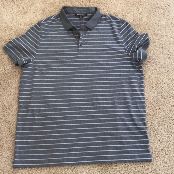 NWT! MICHAEL KORS Men’s Size XXL grey cotton polo - Picture 1 of 6